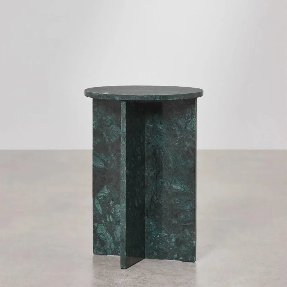 Tables de Chevet Japandi Marbre Vert Niwa – Raffinement contemporain