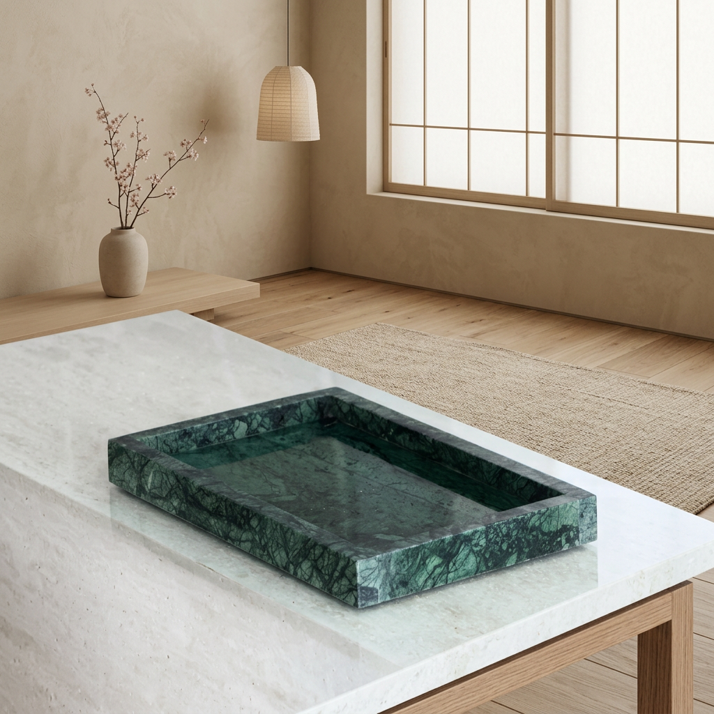 Maison Japandi — Tables en pierre naturelle