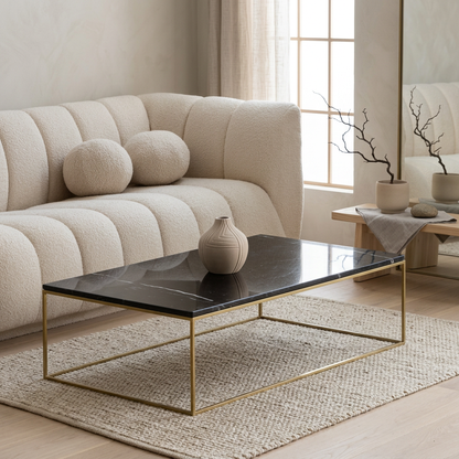 Structure table basse japandi Rindo pierre naturelle | Maison Japandi