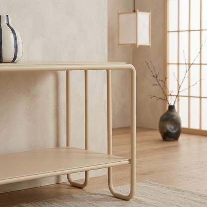 Structure console japandi Métal pierre naturelle | Maison Japandi