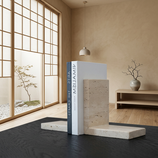 Maison Japandi — Tables en pierre naturelle