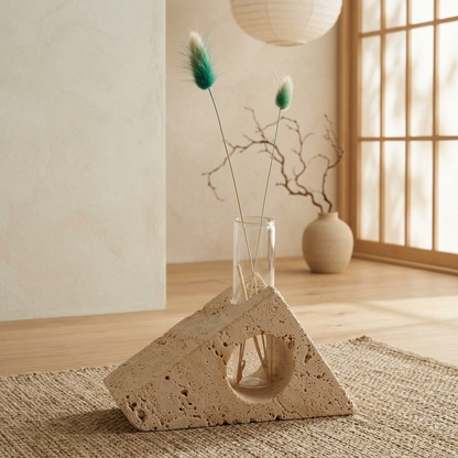 Maison Japandi — Tables en pierre naturelle
