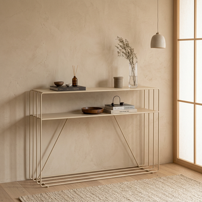 Structure console japandi Métal pierre naturelle | Maison Japandi