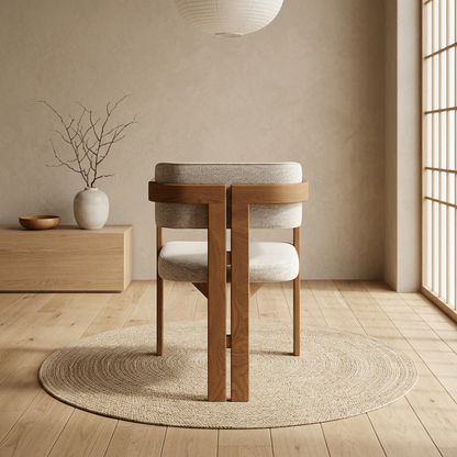 Table japandi dans un intérieur japandi — Pierre naturelle | Maison Japandi