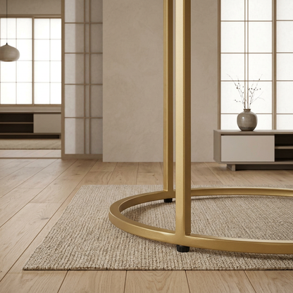 Plateau marbre blanc — table japandi artisanal | Maison Japandi