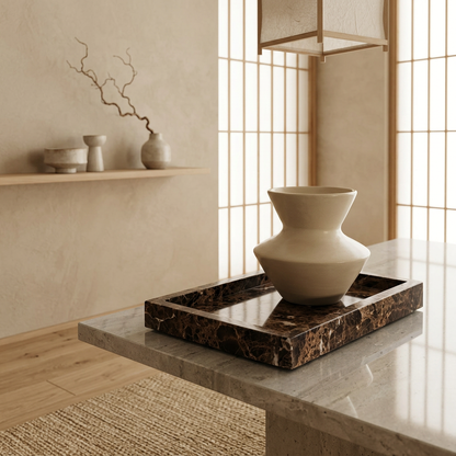 Maison Japandi — Tables en pierre naturelle