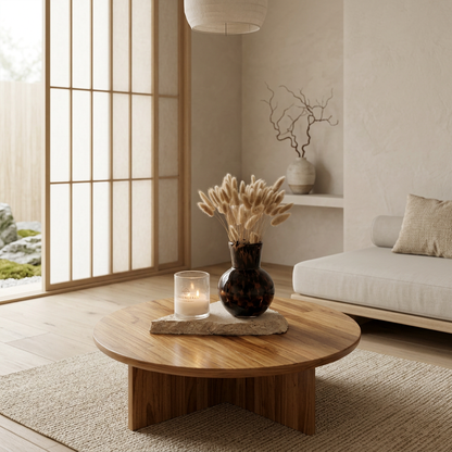 Maison Japandi — Tables en pierre naturelle