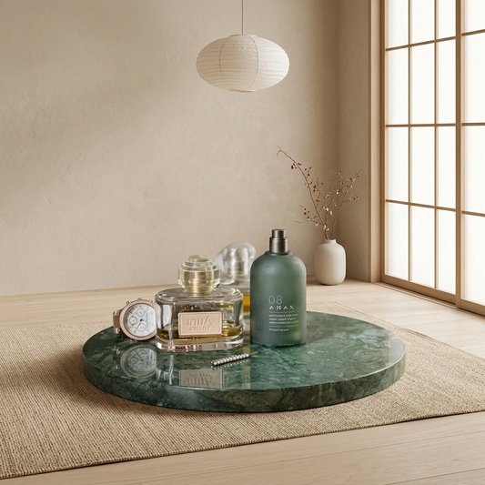 Maison Japandi — Tables en pierre naturelle