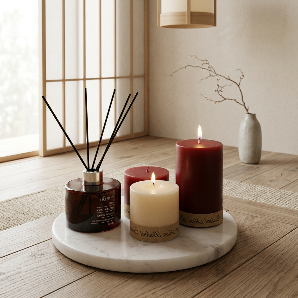 Maison Japandi — Tables en pierre naturelle