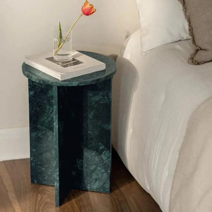 Tables de Chevet Japandi Marbre Vert Niwa – Raffinement contemporain