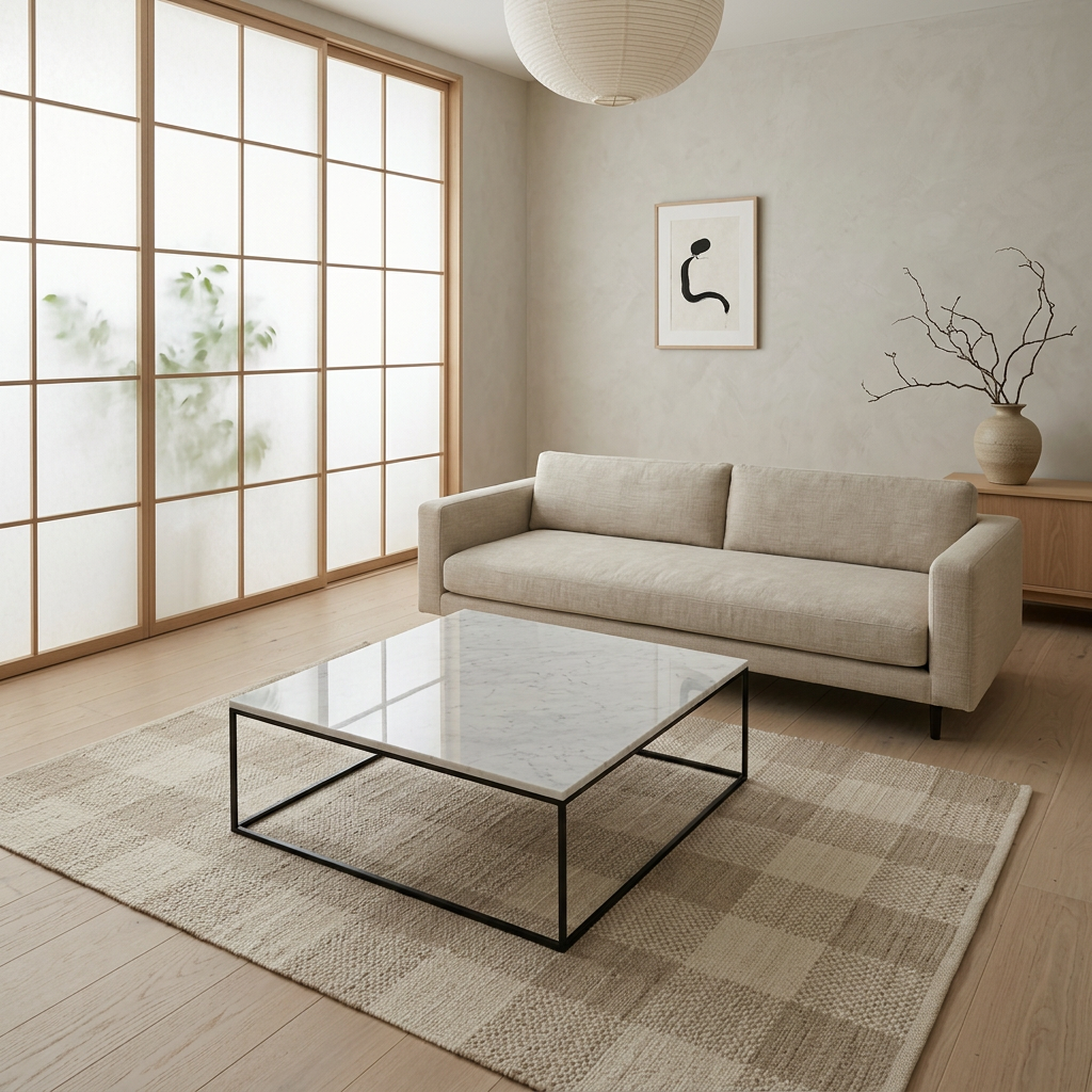 Structure table basse japandi Sei pierre naturelle | Maison Japandi
