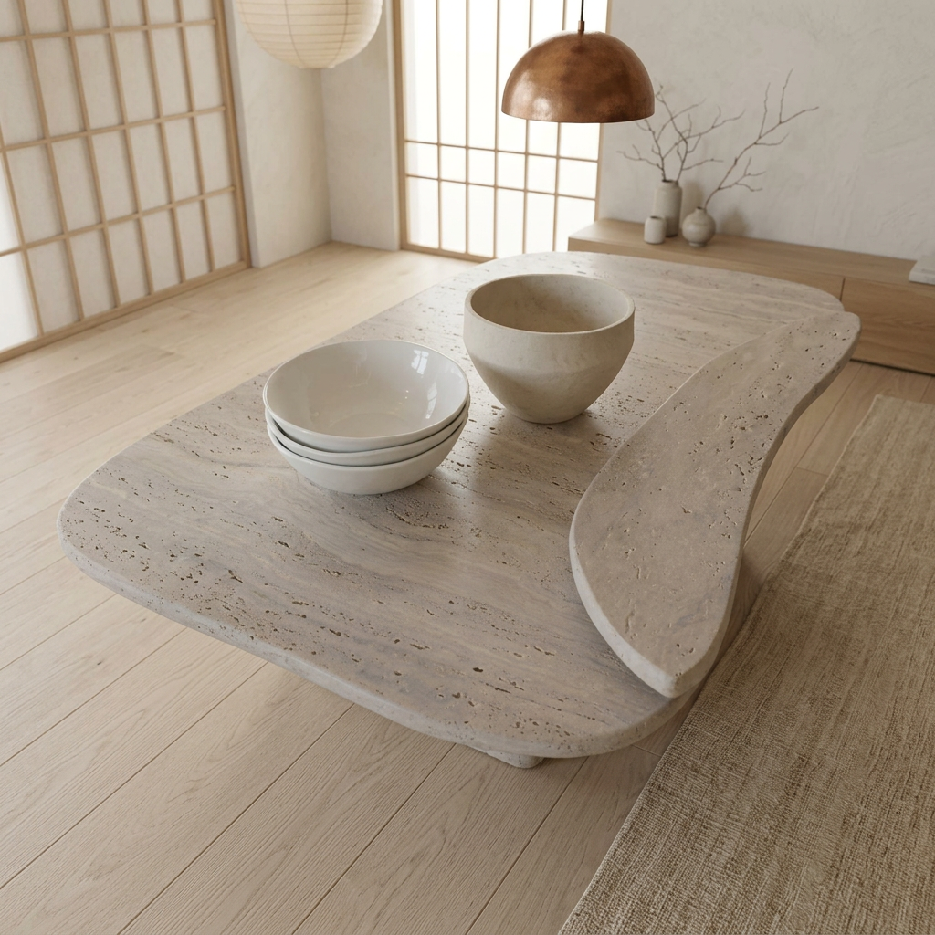 Structure table japandi Tables pierre naturelle | Maison Japandi