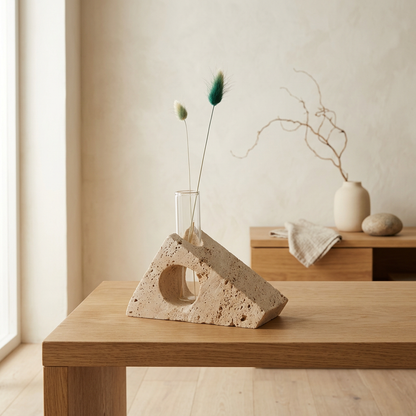Maison Japandi — Tables en pierre naturelle