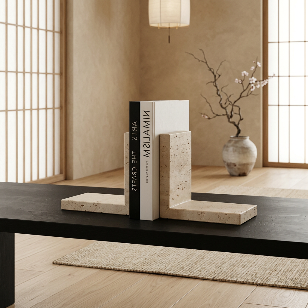 Maison Japandi — Tables en pierre naturelle