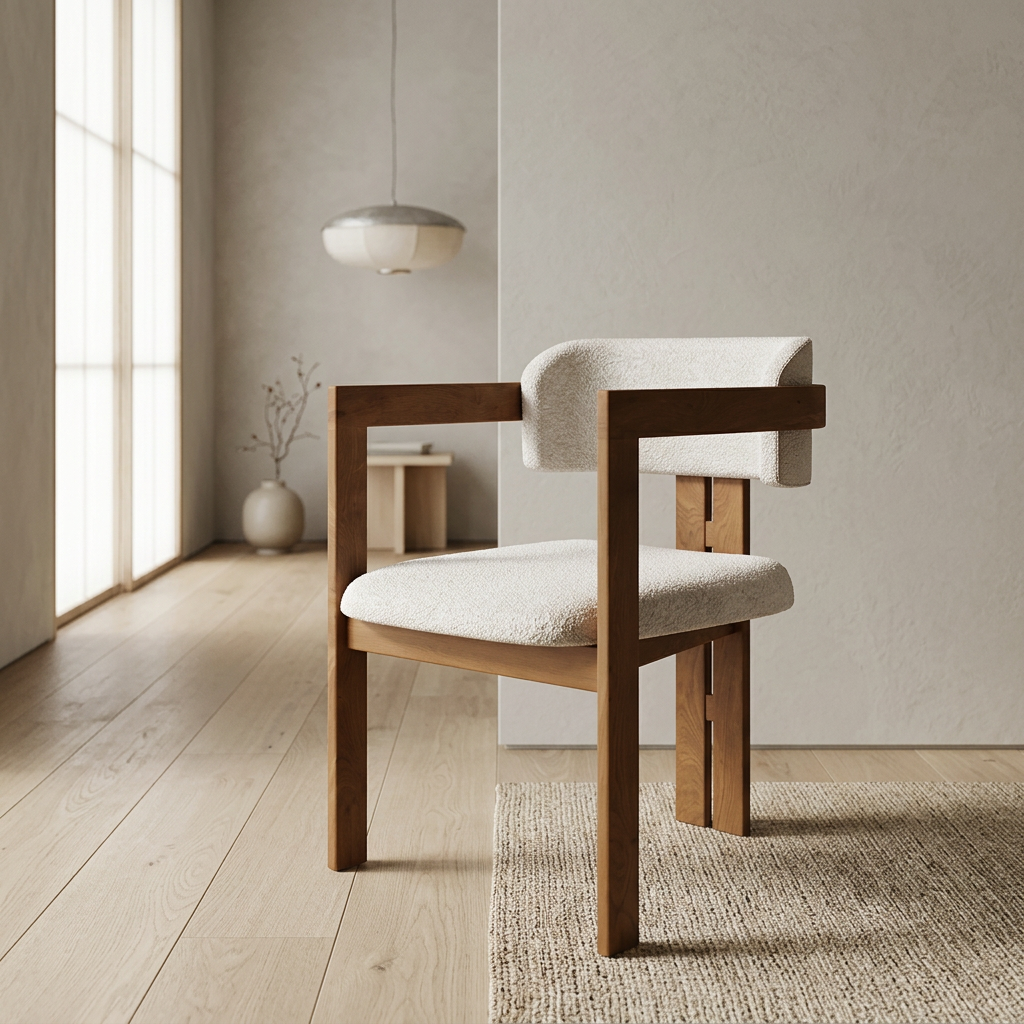 Table japandi en pierre naturelle — Maison Japandi