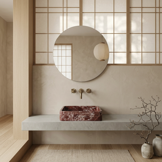 Vasque japandi en marbre — Maison Japandi