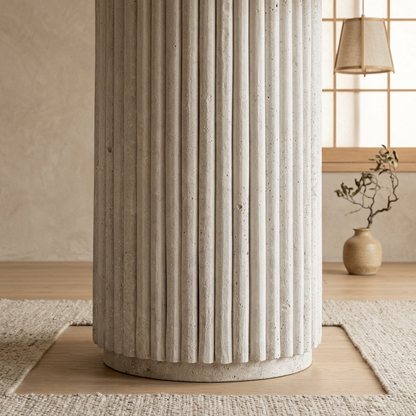 Console japandi dans un intérieur japandi — Travertin | Maison Japandi