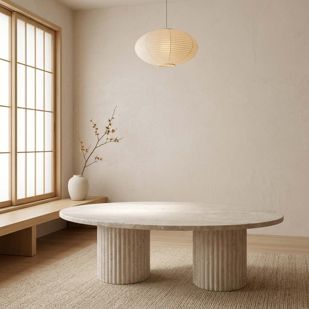 Structure table basse japandi Gan pierre naturelle | Maison Japandi