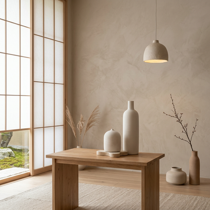 Maison Japandi — Tables en pierre naturelle