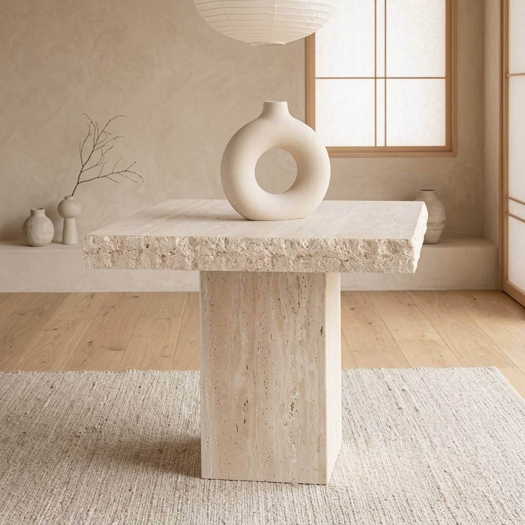 Structure table japandi pierre naturelle | Maison Japandi